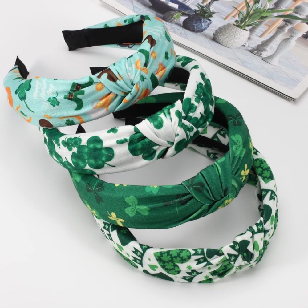 ☘️ SHAMROCK HEADBAND | Knotted Top | ST PATRICK’S Day! - Picture 10 of 10